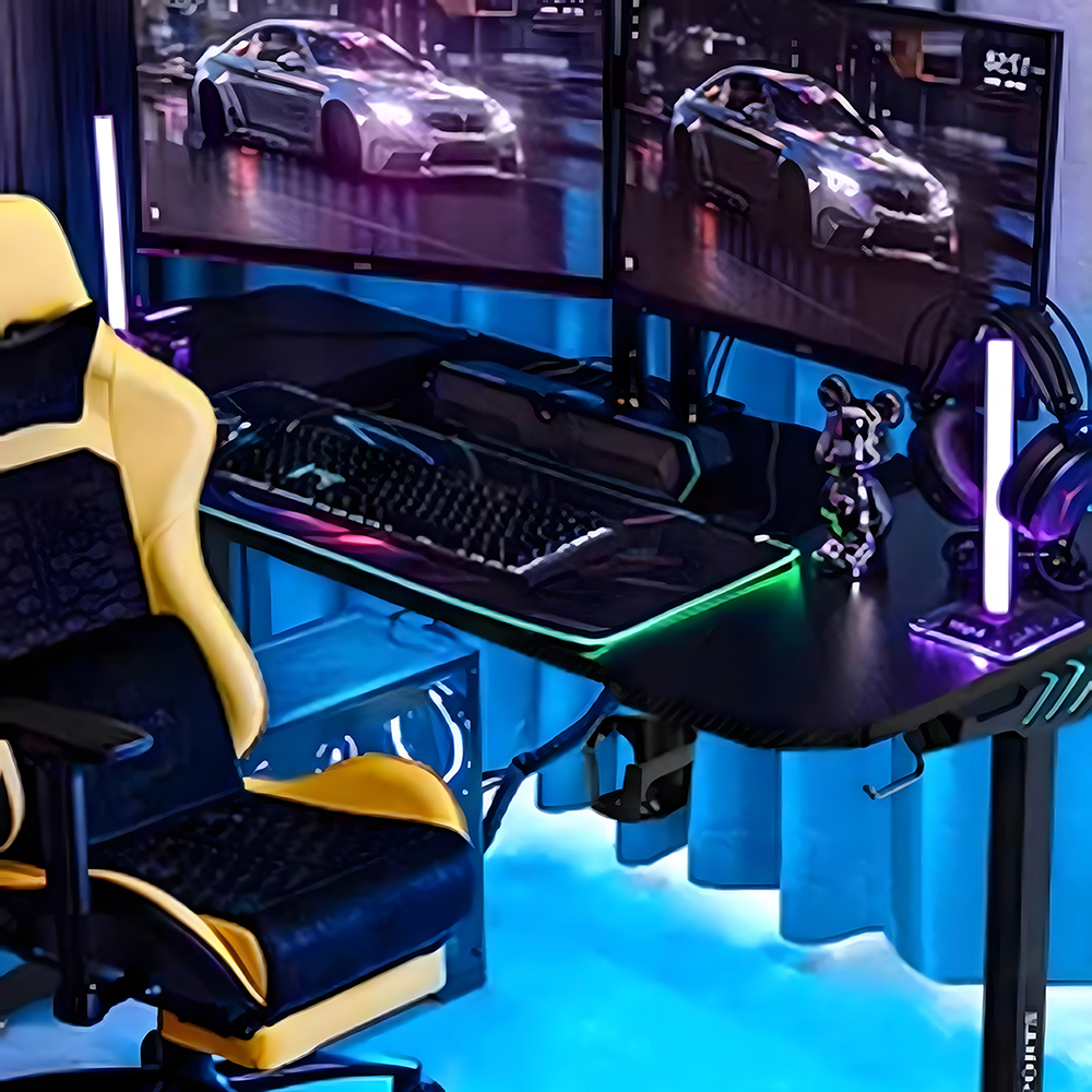 1/2 パック スマート LED ストリップ ライト リモコン付き ルーム ゲーム TV、パーティー デコレーション用 - 音楽と同期、RGB デスクランプ ﻿