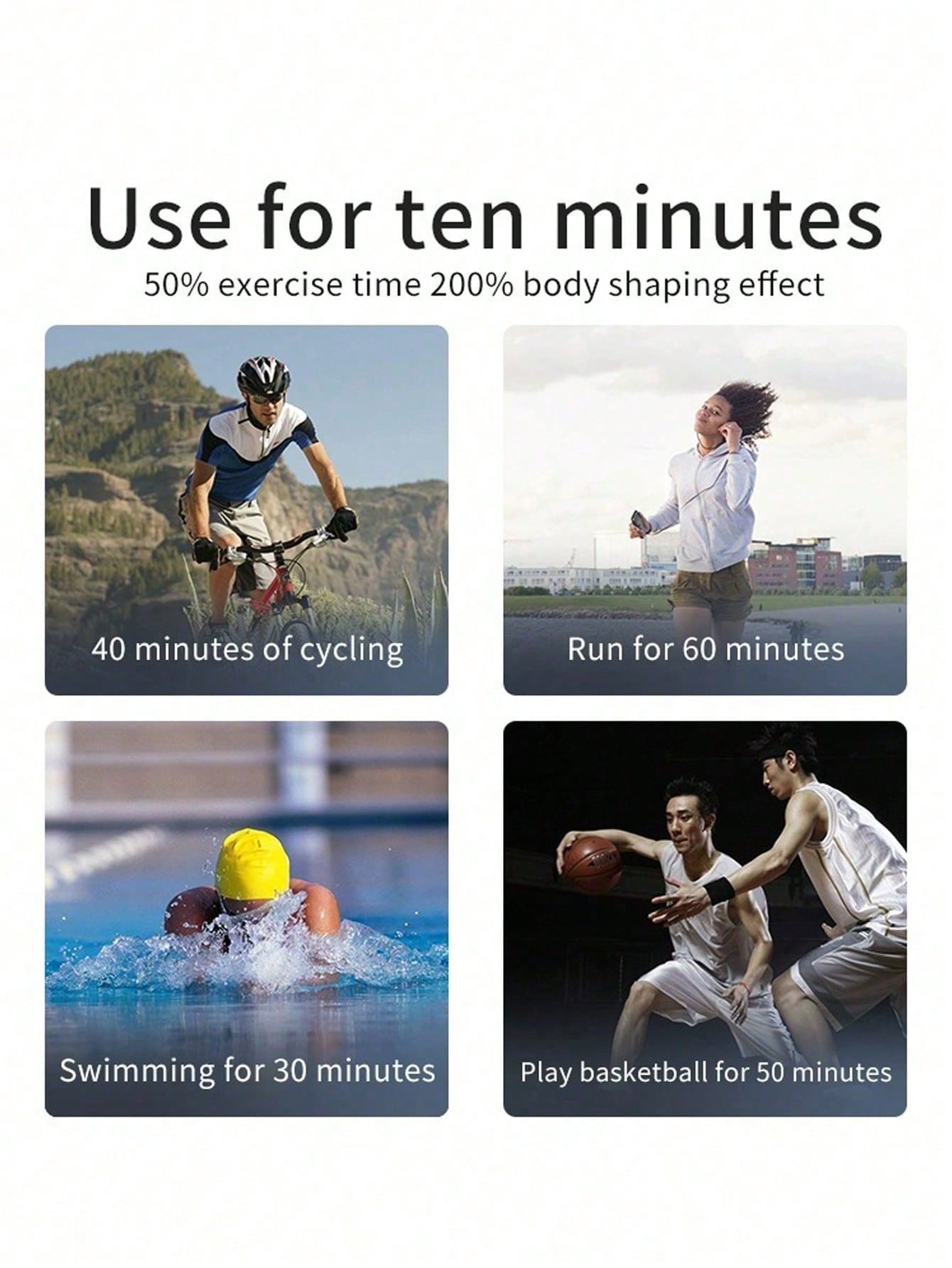 Ab-Gürtel, Bauchmuskeltoner – Bauchmuskelstimulator, USB wiederaufladbar, Bauchmuskelstimulationsgürtel, Muskelstraffungsgürtel für Männer und Frauen, Training