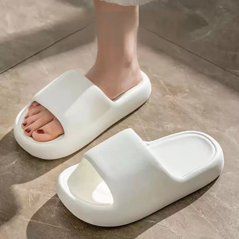 Chinelos de interior antiderrapantes para homens e mulheres, brancos, secagem rápida, spa, banheiro, chuveiro