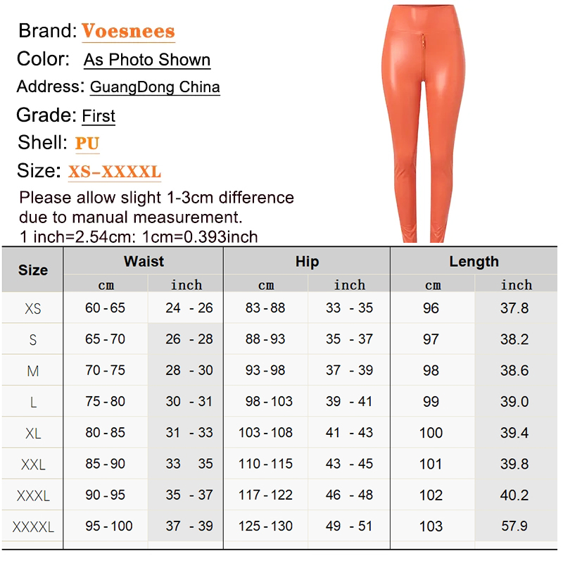 High Stretch Matte Tight Pants Large Size Open Crotch Shorts Pants Women Exotic Bodycon Trousers Wetlook Slim Custom Zipper