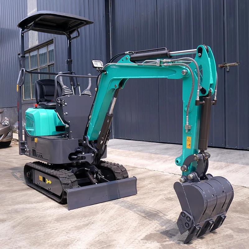 Personalizado especializado en la fabricación de maquinaria agrícola multiusos de excavadora hidráulica sobre orugas de 1200KG