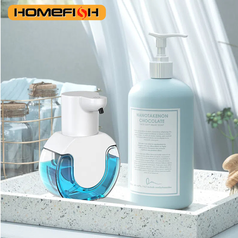 Dispensador de jabón inteligente sin contacto, dispositivo de lavado de manos con Sensor de movimiento, montado en la pared, modelo de espuma/líquido, 420ml