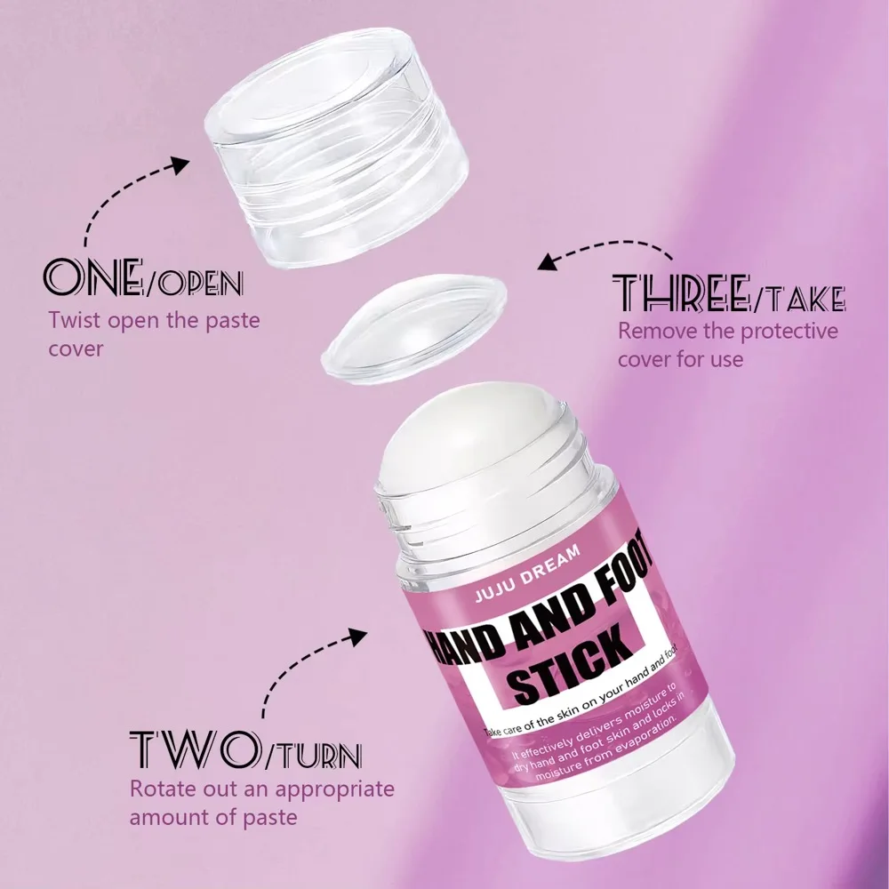Stick per la cura dei piedi e delle mani con glicerina di urea, riparazione idratante per pelli secche e screpolate, formula delicata, idratazione duratura, unisex