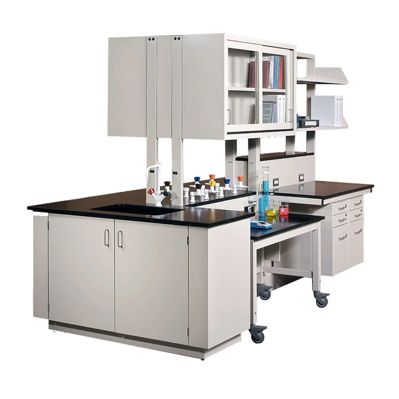 Professional Factory Lab Desks For Classrooms With Phenolic Resin Worktop Biology Lab Bench