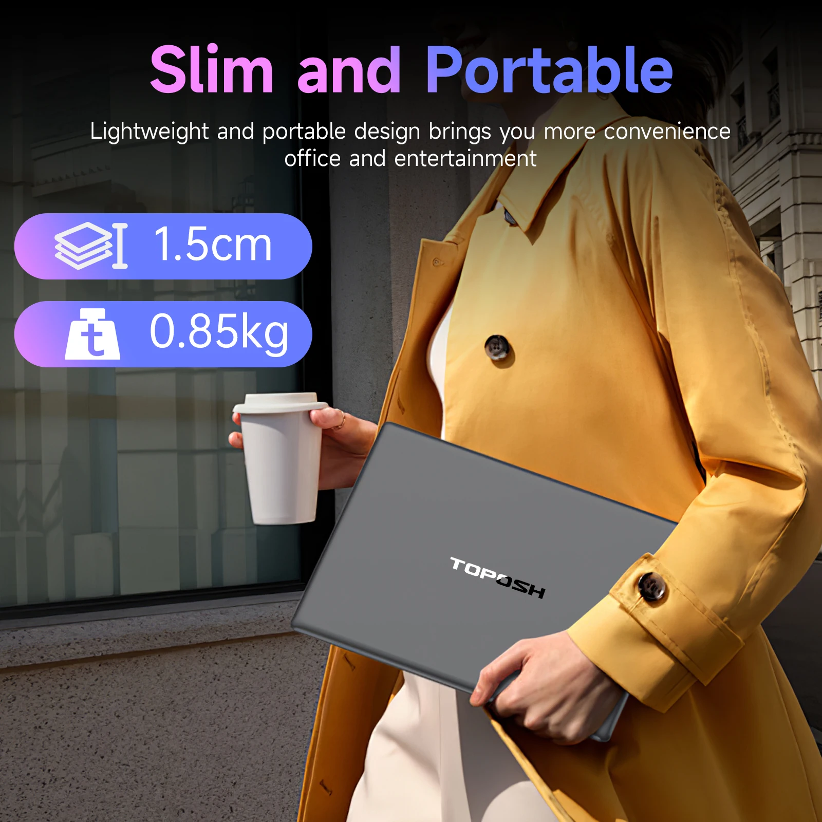 TOPOSH 10.1inch  laptop,2025new pocket pc,Win 11 system，small computer portable netbook,metal case
