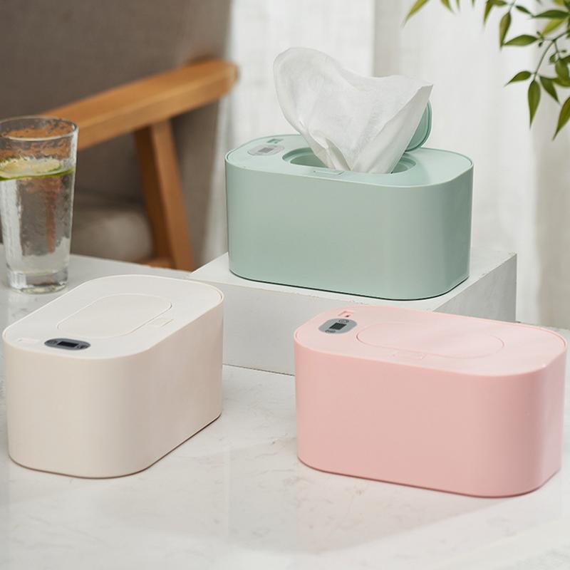 Wet Wipe Warmer USB Baby Wipes Warmer Container Large Capacity Travel Tissue Dispenser Smart Precise Temperature Control Diaper