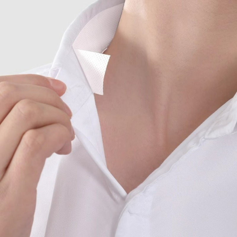 Adesivo de colarinho de absorção de suor camisa absorve rapidamente a fita de suor roupas anti sujo colarinho adesivos chapéu borda cortável remendo fino