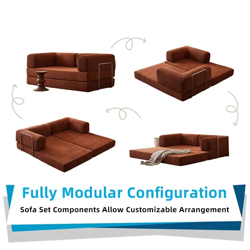 2025 New EU Warehouse Vacuum Compression Sofa 200*100*70cm Sofa Bed Corduroy Jacket Removable Placement 5-7 Days Delivery