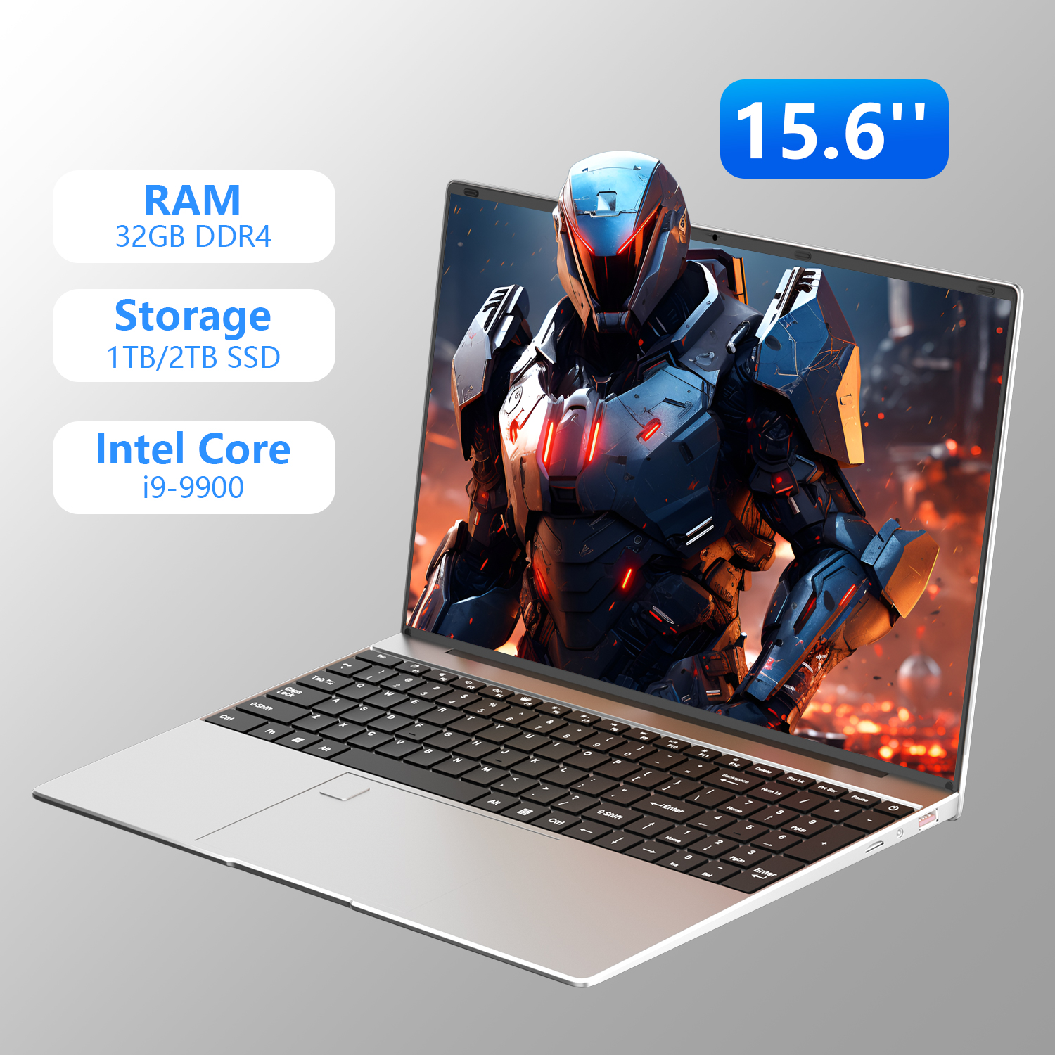 Nuevo ordenador portátil de 15,6 pulgadas Intel Core I9-9900 32GB 2TB Windows 11 ordenador para juegos PC Gamer Oficina estudio Ultra delgado Notebook 1920*1080 HD