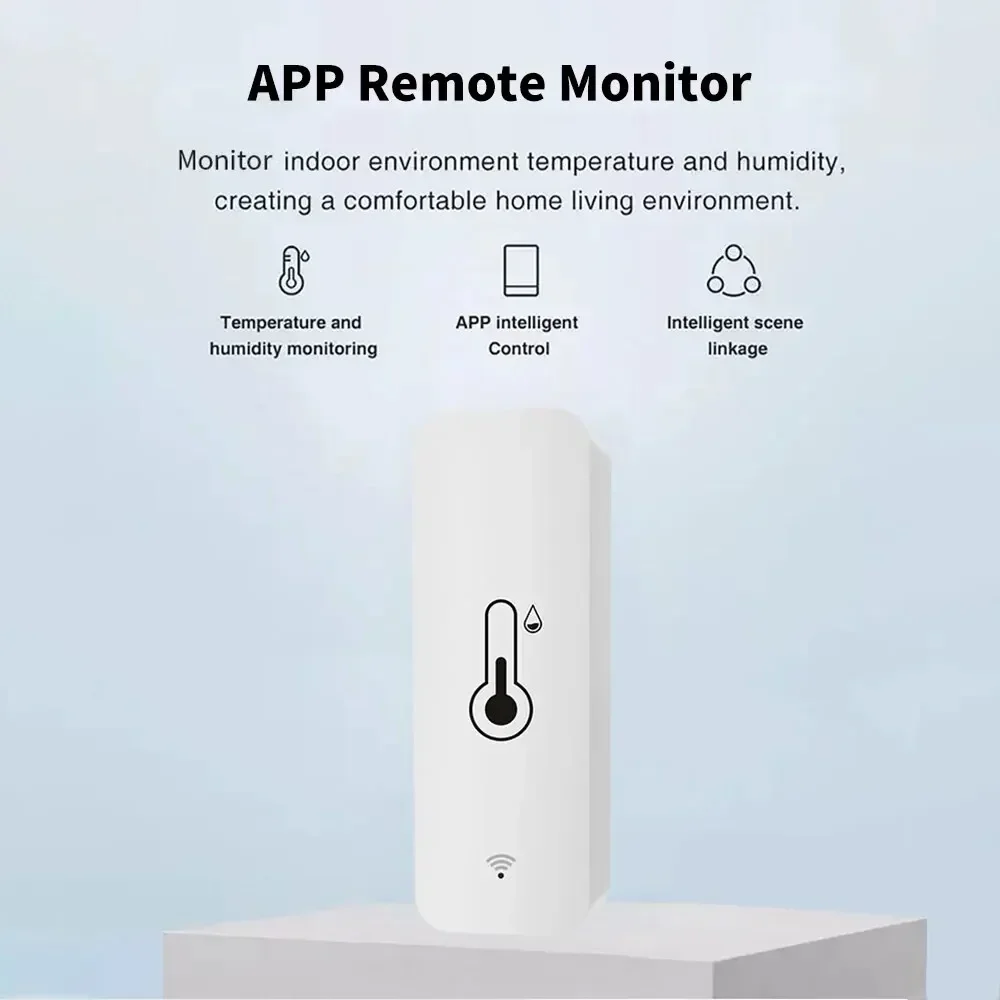 Смарт-датчик температуры и влажности Tuya, Wi-Fi, работает от аккумулятора ZigBee, работает с Alexa Google Home