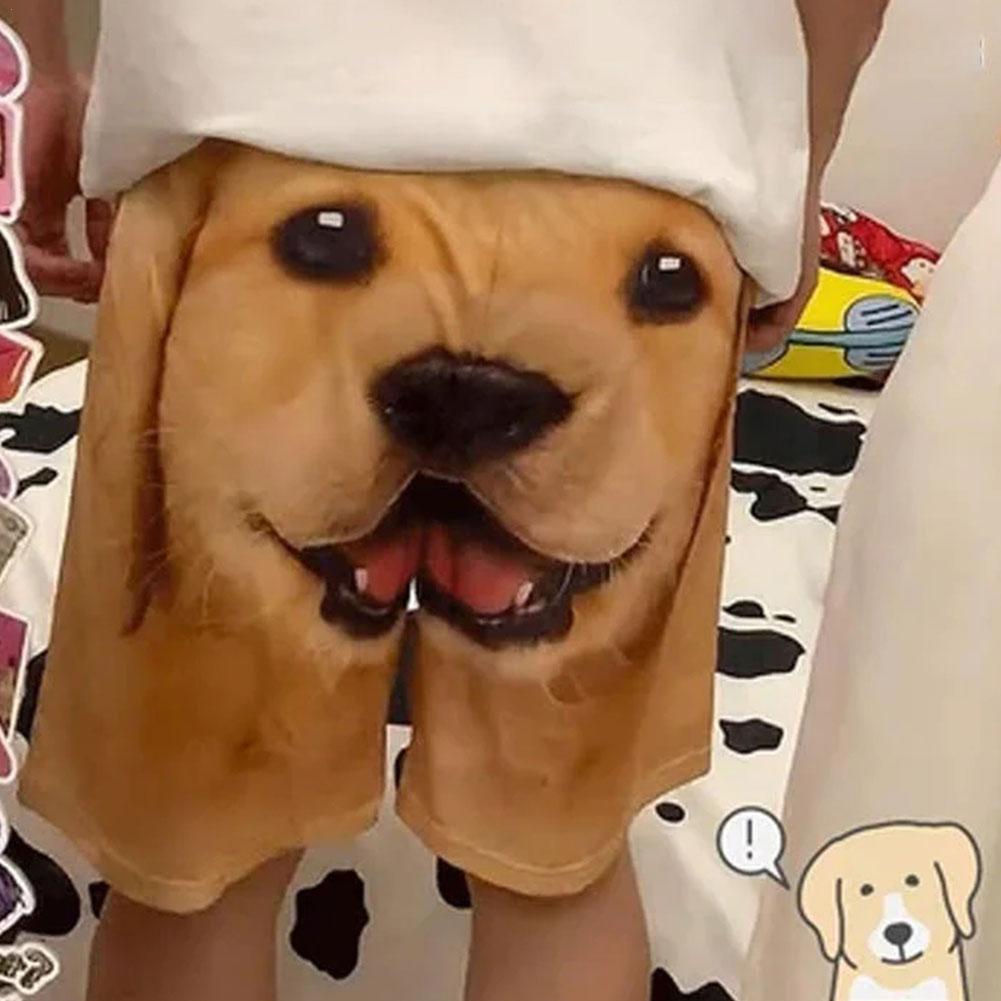 ファッションおかしいペット犬ショーツカジュアル 3D プリントメンズショーツ夏かわいいかわいい動物ショーツウォーキングホームパジャマ