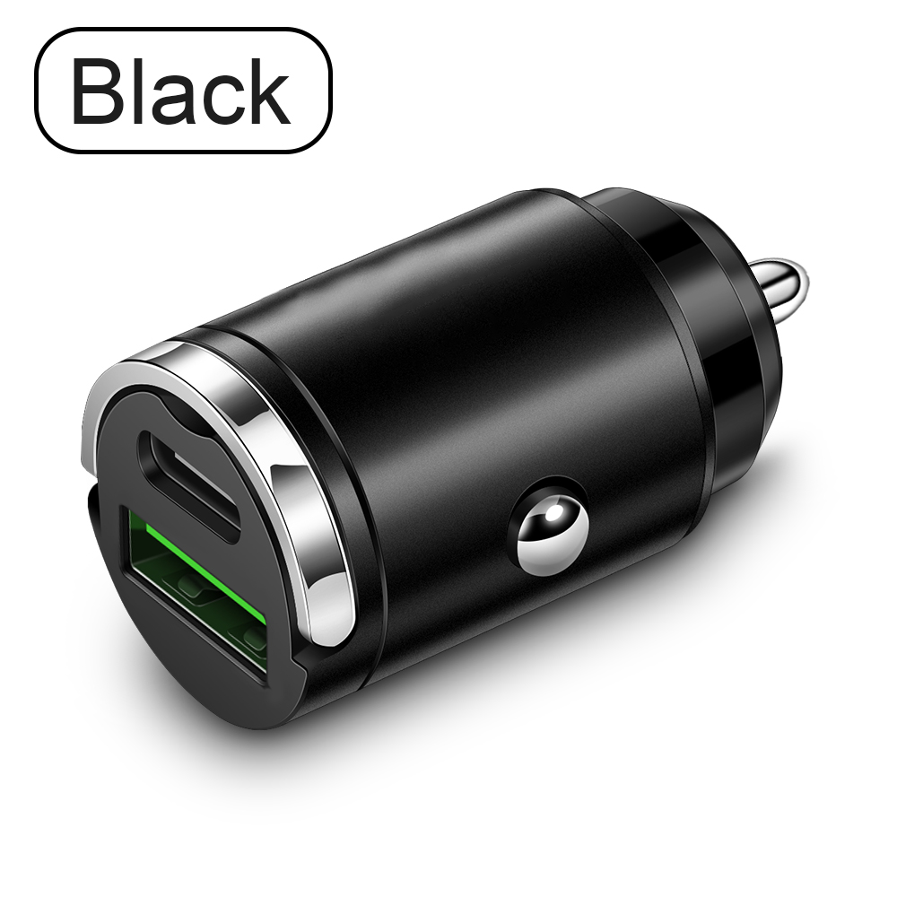 100W Mini PD USB Autoladegerät Feuerzeug Autoladegerät für Xiaomi Samsung Huawei Superschnellladung QC3.0 Autoladegerät für iPhone