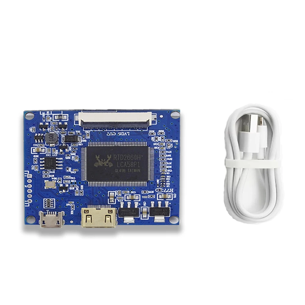 Pantalla LCD de 7 pulgadas, 1024x600, placa de Control del controlador, Mini Compatible con HDMI para Lattepanda, Raspberry Pi Banana Pi PC