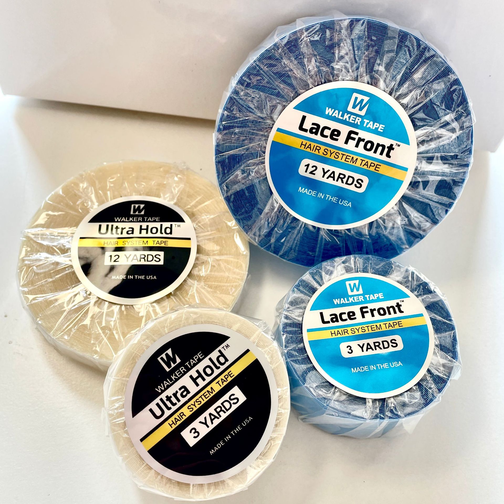 防水レースフロントウィッグテープ,両面,光沢のない,ヘアエクステンション,1x3ヤード