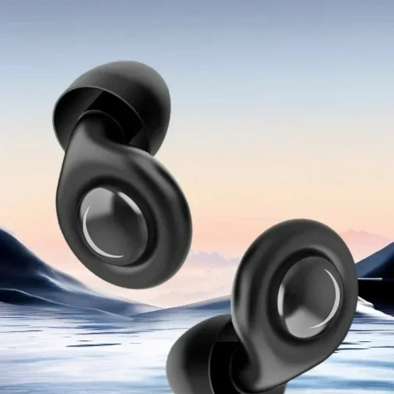 Tapones para los oídos de silicona con cancelación de ruido para dormir, protección auditiva reutilizable, tapones para los oídos antiruido para conciertos, viajes, tapones para los oídos para dormir