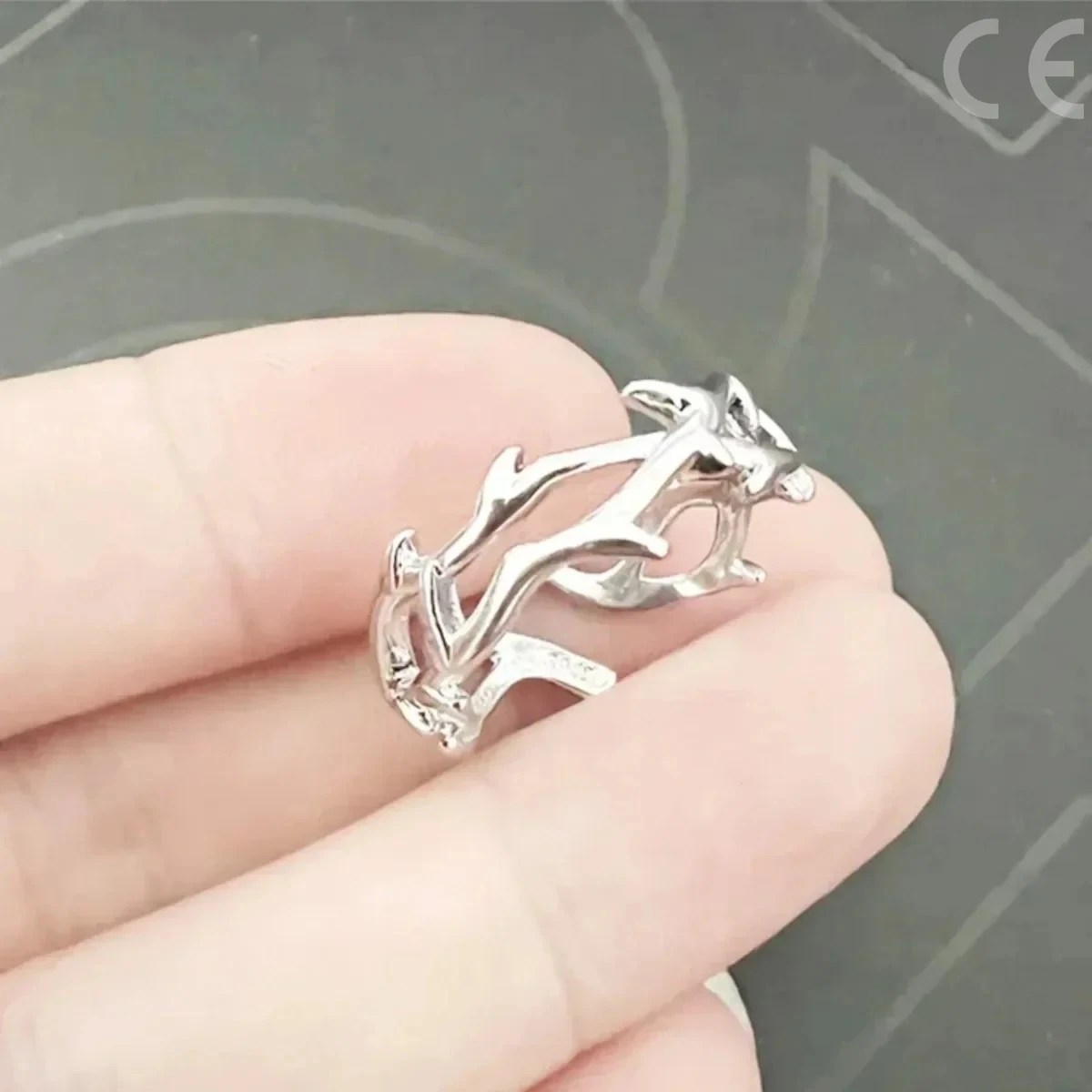 Anelli divisi classici punk Anelli semplici regolabili in acciaio inossidabile per accessori di gioielli per coppie di donne e uomini