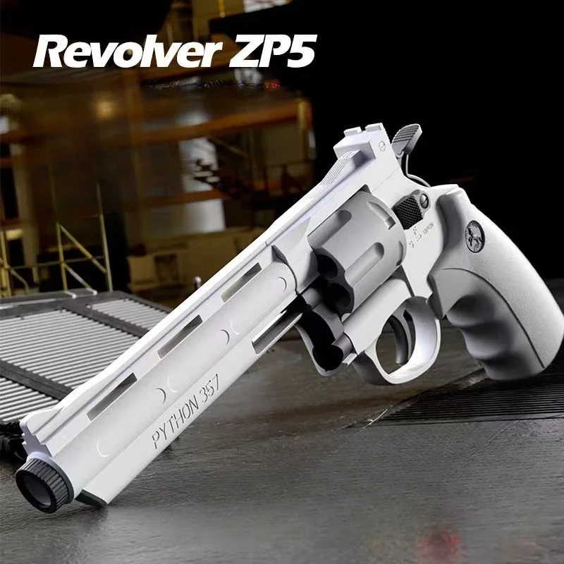 Csnoobs ZP5 357 Revolver Mechanical ต่อเนื่องยิงปืนของเล่นอัตโนมัติปืนพก Soft Dart Bullet CS อาวุธกลางแจ้งสําหรับเด็กผู้ใหญ่
