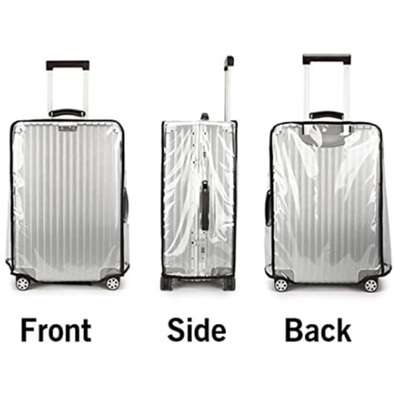 Neue 20-30 zoll Gepäck Abdeckung Transparent Schutz Wasserdicht Verdickt Koffer Abdeckung PVC Roll Abdeckung für Reisen Koffer