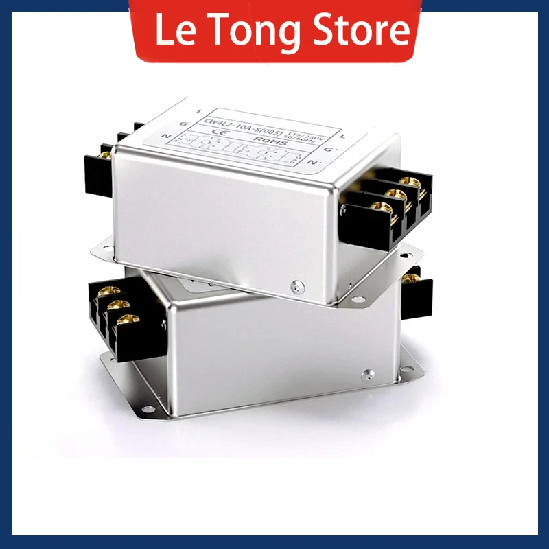 Einphasiger Netzfilter CW4L2-S(005)3A bis 40A Anschlusstyp 220V AC EMI Netzteil Anti-Interferenz Harmonic Purifier CW4L2