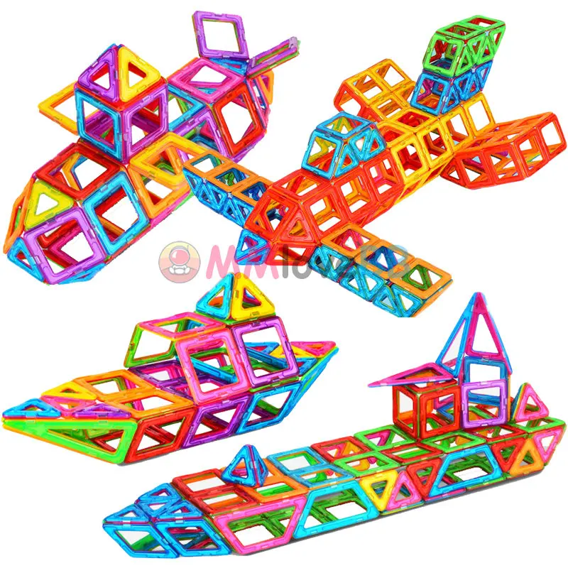 Ímãs brinquedos para crianças tamanho grande mais blocos magnéticos para crianças designer construtor conjunto brinquedos para meninos blocos de construção