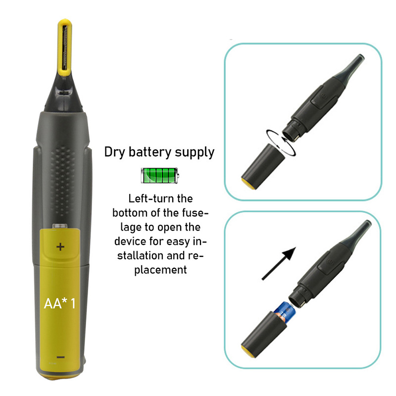 Tagliacapelli naso elettrico impermeabile rasoi per capelli uomo portatile naso orecchio capelli sopracciglio Cutter Grooming Trimmer