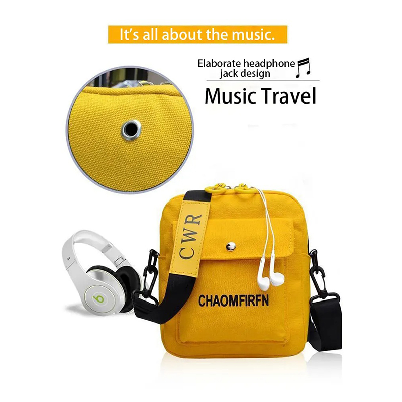 Multifunktions-Umhängetasche Leinwand tragbare Mode Umhängetasche für Frauen Umhängetasche weiblich 1pc