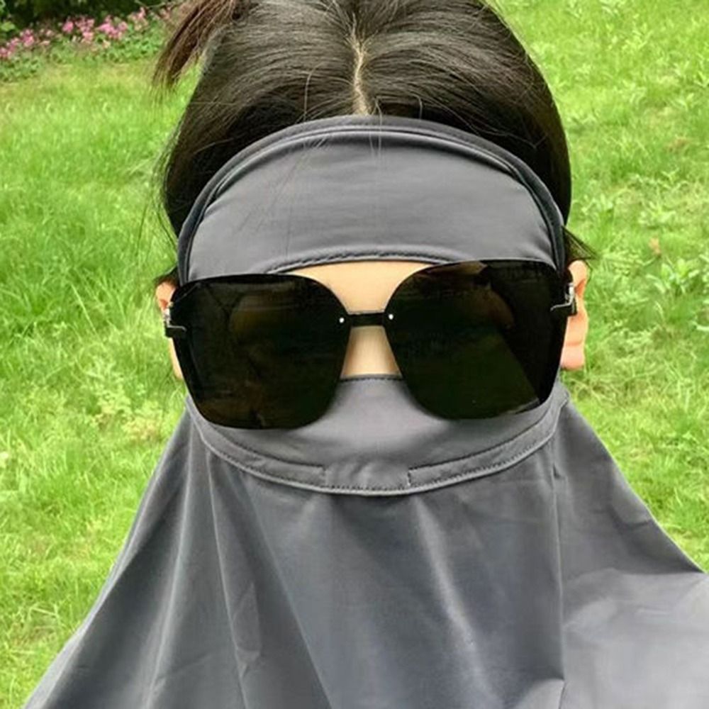 Máscara de seda gelo respirável para mulheres, lenço protetor solar, protetor solar para ciclismo, anti-UV, UPF50 Plus, verão