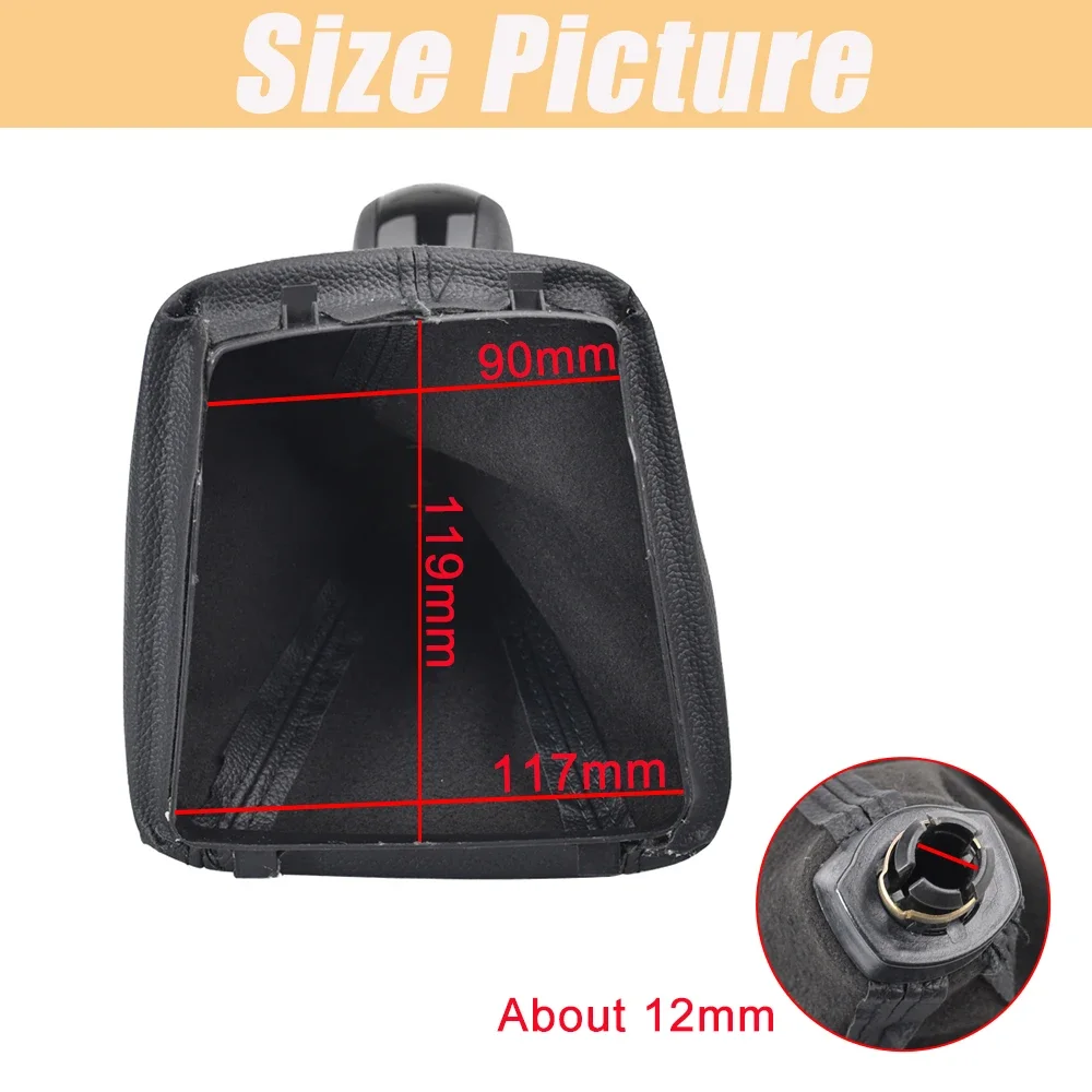 5/6 Speed Manual Gear Shift Knob Lever Pen Black Gaiter Boot Cover Case For Skoda Octavia 2 A5 2004-2010 Car Accessories