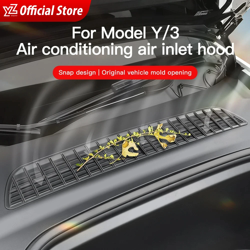 Filtro de detritos de cabine de entrada de ar YZ para Tesla Model 3 Highland Model Y 2021-2024 Acessórios para carro