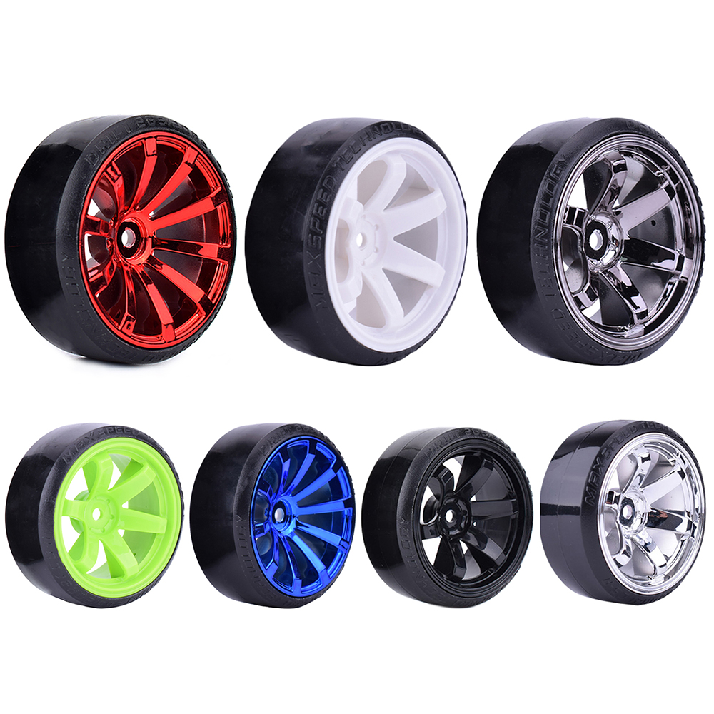 4PCS 1/10 RC Drift รถยนต์ล้อ Hub Hard รูปแบบยางสําหรับ 1:10 HSP Redcat Wltoys WPL Tamiya Traxxas RC Drift รถอุปกรณ์เสริมของเล่น