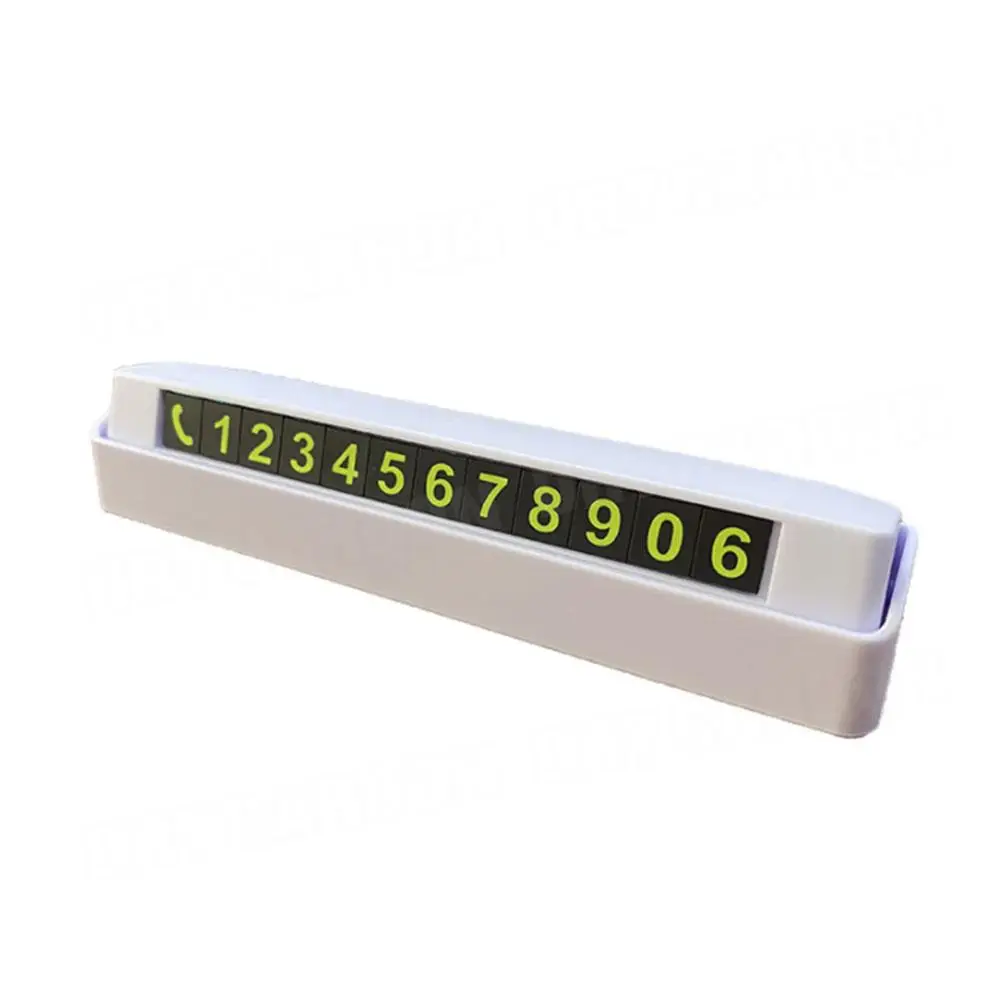 Temporary Parking Card Phone Number Card Plate Telephone Number Car Park Stop Sticker Display Automobile Accessories