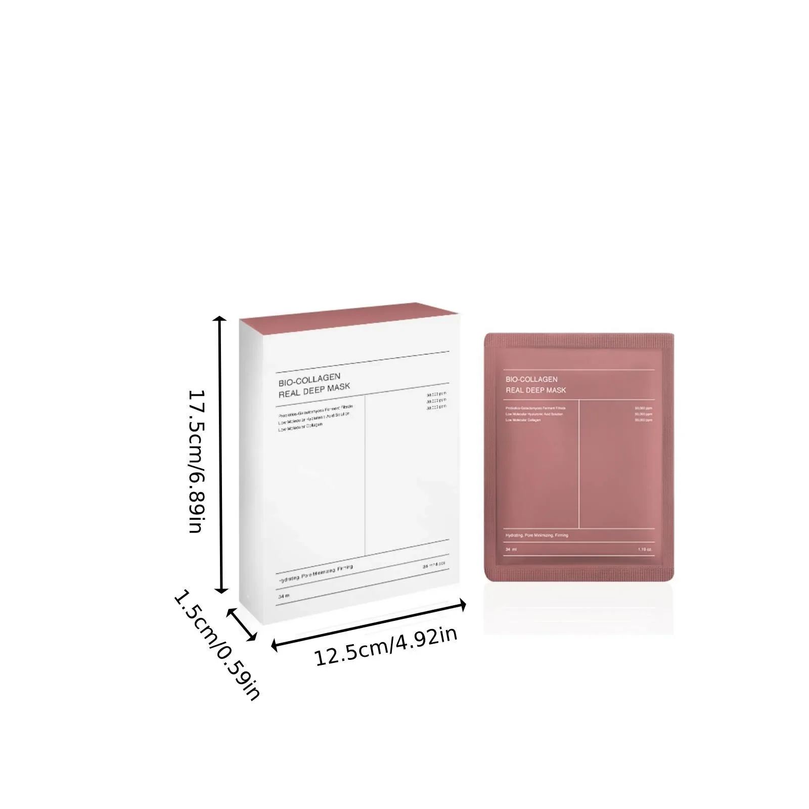 Bio-Collagen Real Deep Mask Anti-Wrinkle Lifting Face Mask Hydrolyzed Collagen Collagen Reverse Film Volume Peel Off Mask