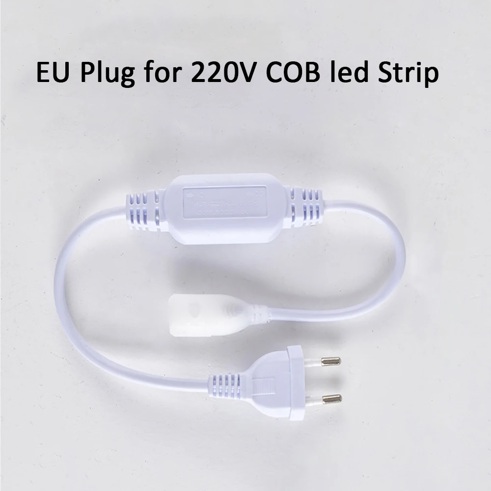 Enchufe UE para tira LED COB 220V