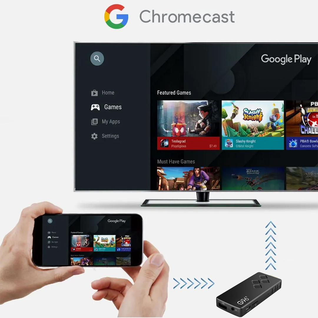 G96 high-performance android 13.0 4k smart TV Stick ATV H313 2GB RAM 16GB ROM Q2 infrared remote control tv stick Dual Wifi