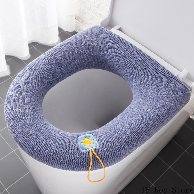 Soft WARM Toilet Pad เบาะจับล้างทําความสะอาดได้ฤดูหนาวหนาห้องน้ําฝาครอบที่นั่งห้องน้ํา Nearestool อุ่นอุปกรณ์เสริม