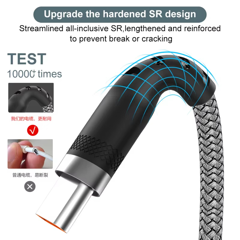 NNBILI ユニバーサル USB タイプ C ケーブル 6A 高速充電データケーブル 1 メートル 1.5 メートル 3 メートル 5 メートル 8 メートルマイクロ延長ケーブルサムスン Huawei 社 Xiaomi PS4/5