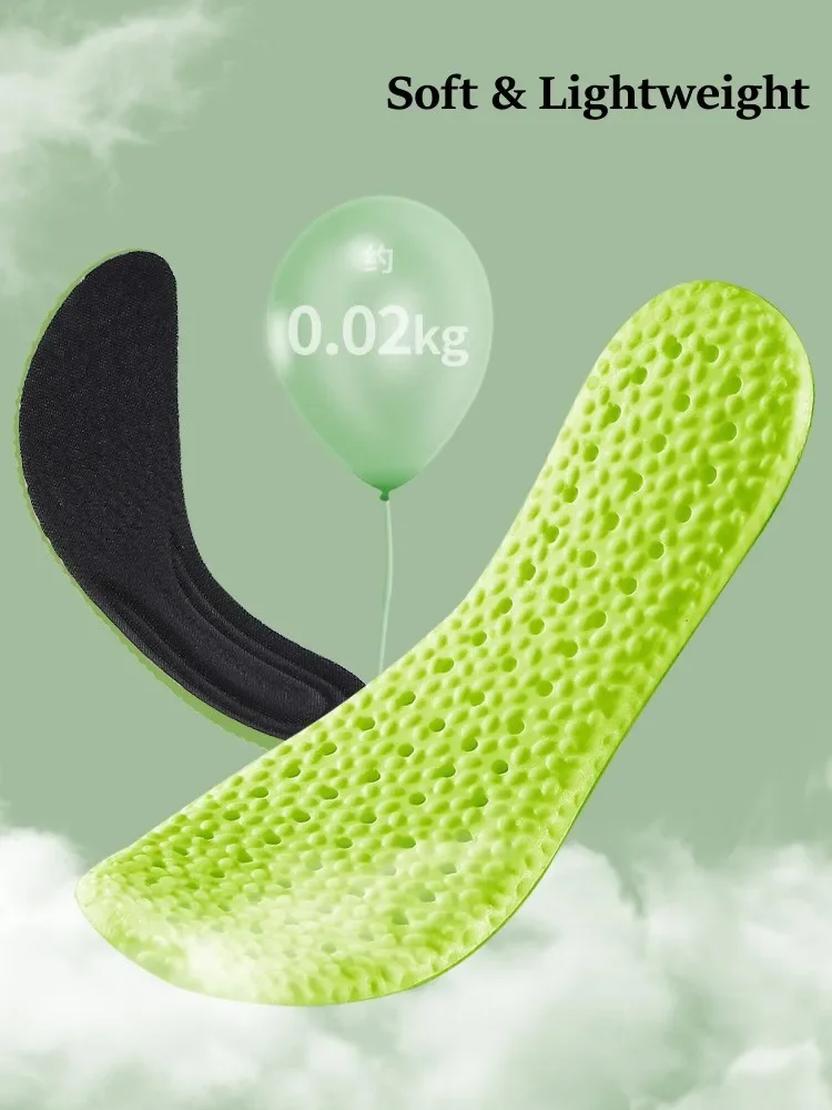 6 pieces Sports Running Insole for Shoes Soft Shock-Absorbing Arch Support Plantar Fasciitis Template Insoles for Feet Shoe Sole