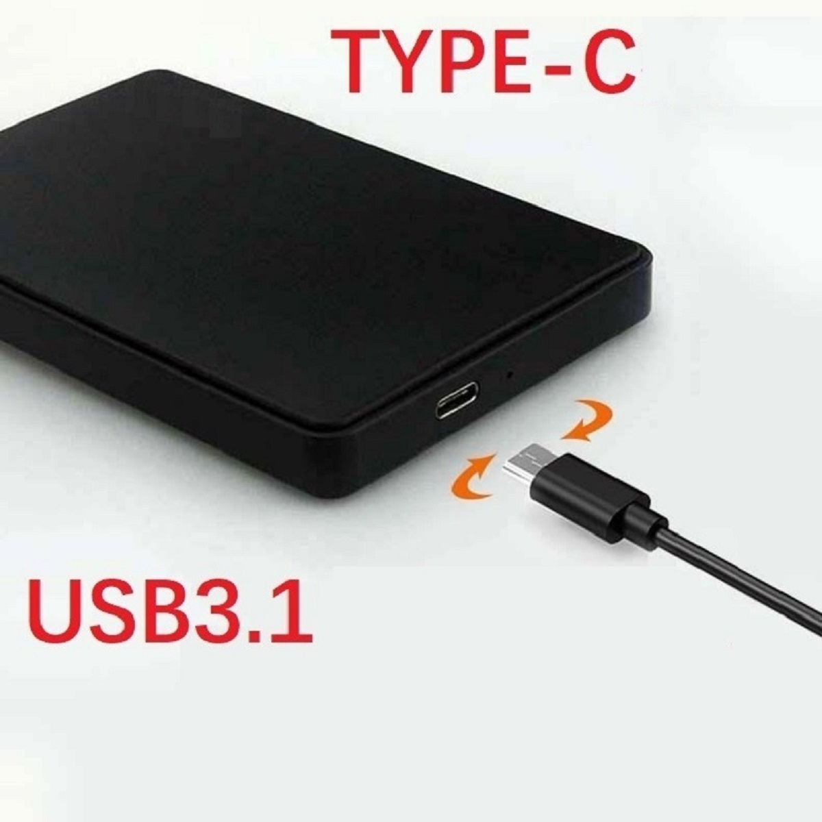 Caixa de disco rígido móvel SATA USB3.1 HDD de 2,5" para armazenamento externo SSD HDD