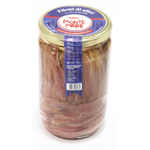 Fillet of Anchovies Filetti di Alici 720g - Monte Mare