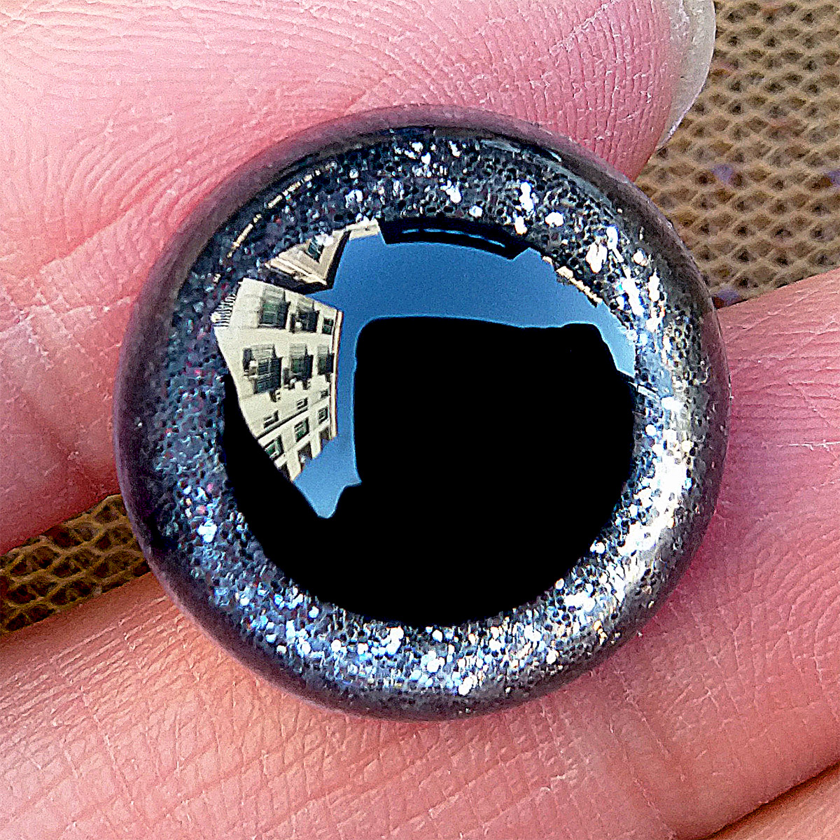 10 пар 3D пластиковых безопасных глаз с блестками для вязания крючком игрушек, большие поделки амигуруми, плюшевые вязальные куклы 9/10/12/14/16/18/20/24 мм