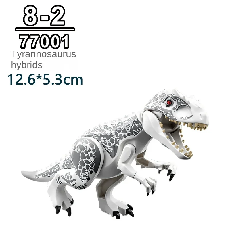 Jurassic ไดโนเสาร์เด็ก Building Block อุปกรณ์เสริมของขวัญประกอบของเล่นเพื่อการศึกษาหลากหลายของเล่นเด็กถุงเสริม