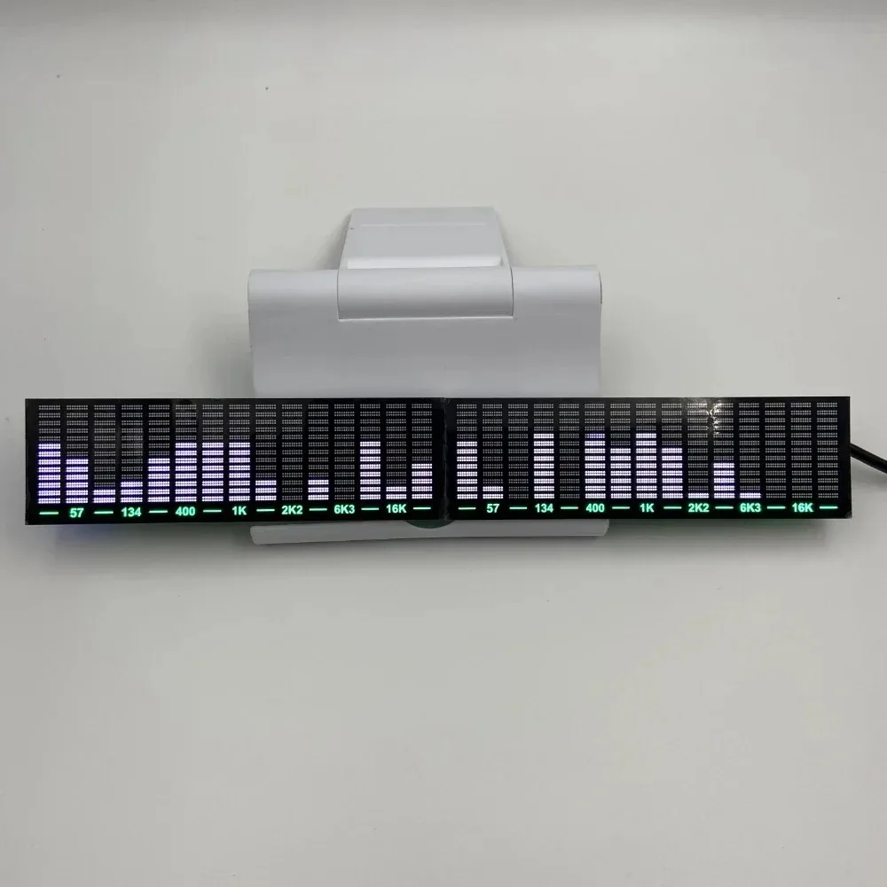 NUOVO display a spettro bianco a 30 segmenti LED Display dello spettro musicale controllato dal suono Pickup Luce ambientale Luce del ritmo atmosferico