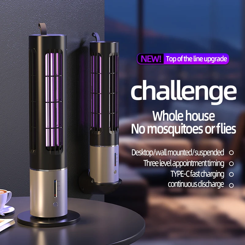 USB ชาร์จยุง Killer โคมไฟไฟฟ้า Shock Anti เครื่องดักยุงกันน้ํากลางแจ้ง Bug Zapper Pest Control สําหรับ Home
