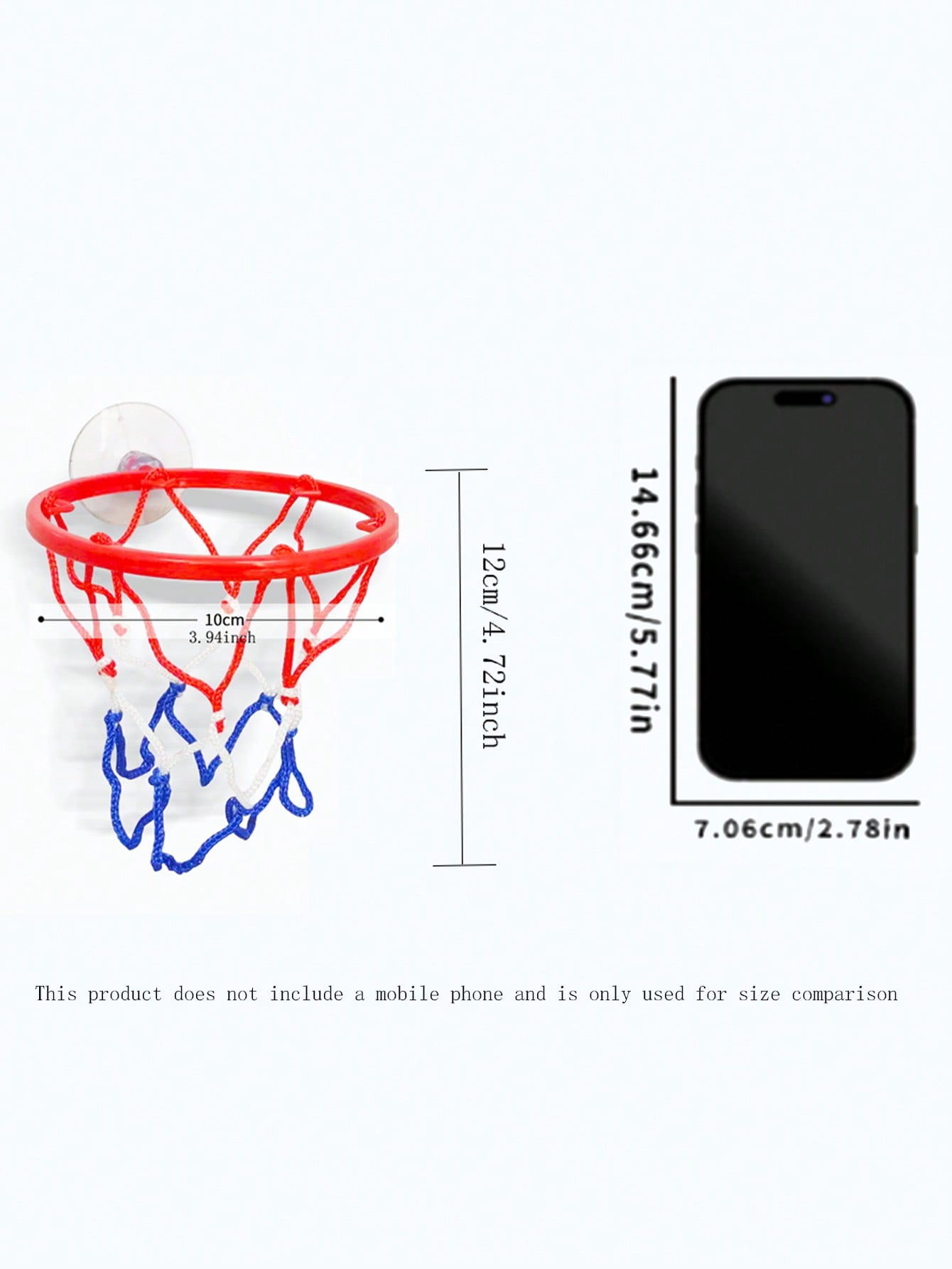 Piccolo set da basket Polso coordinato Palla elastica in gomma solida Giocattolo da gioco da tavolo per esercizi per bambini