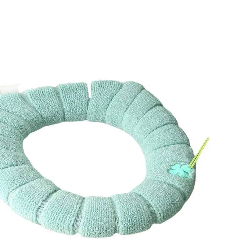 Quente Toilet Seat Cover Mat, Almofada Do Banheiro, Almofada com Alça, Mais Espesso, Macio, Lavável, Closestool, Aquecedor, Acessórios, Inverno