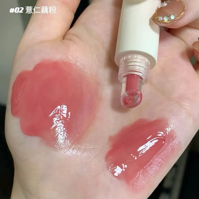 TATIBEAUTY Lip Jelly Essence Batom hidratante Lip Gloss Lip Gloss Espelho Lip Gloss Batom Tender Pink Student Maquiagem