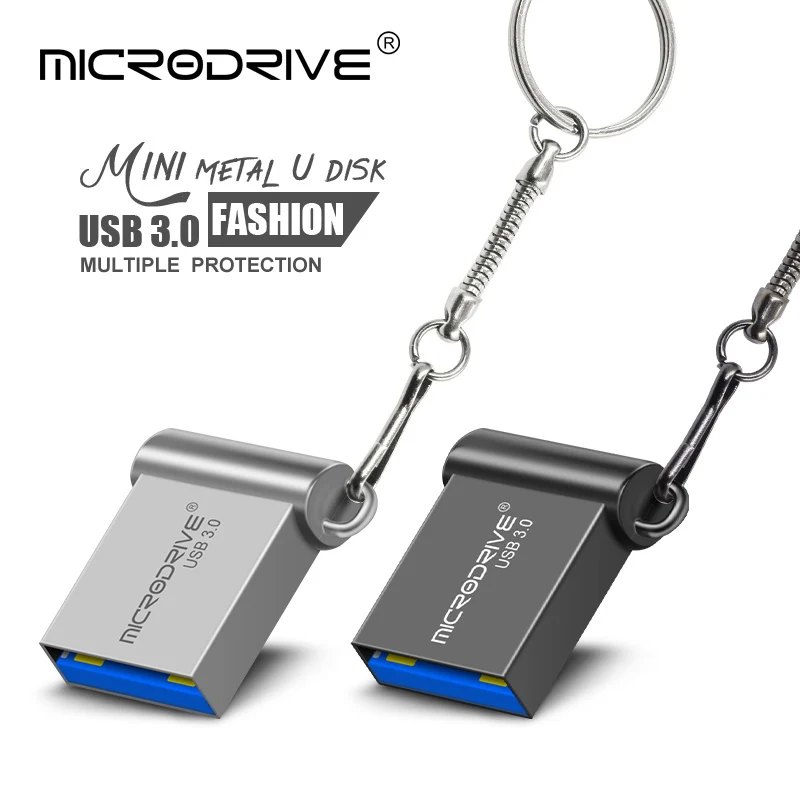 Mini-USB 3.0-Flash-Laufwerk, 16 GB, 64 GB, 32 GB, USB-Stick, 128 GB, wasserdichter Memory-Stick, echte Kapazität, USB 3.0-Festplatte