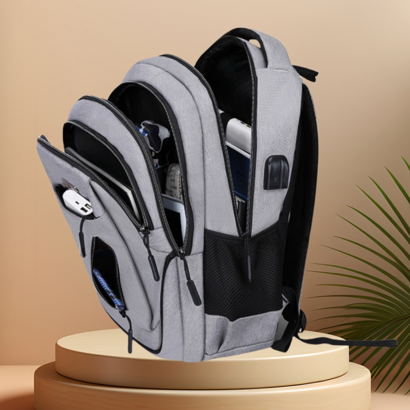 대형 15.6 인치/17.3 인치 노트북 배낭 USB 남성 컴퓨터 SchoolBag 비즈니스 가방 옥스포드 방수 배낭 대학 데이 팟