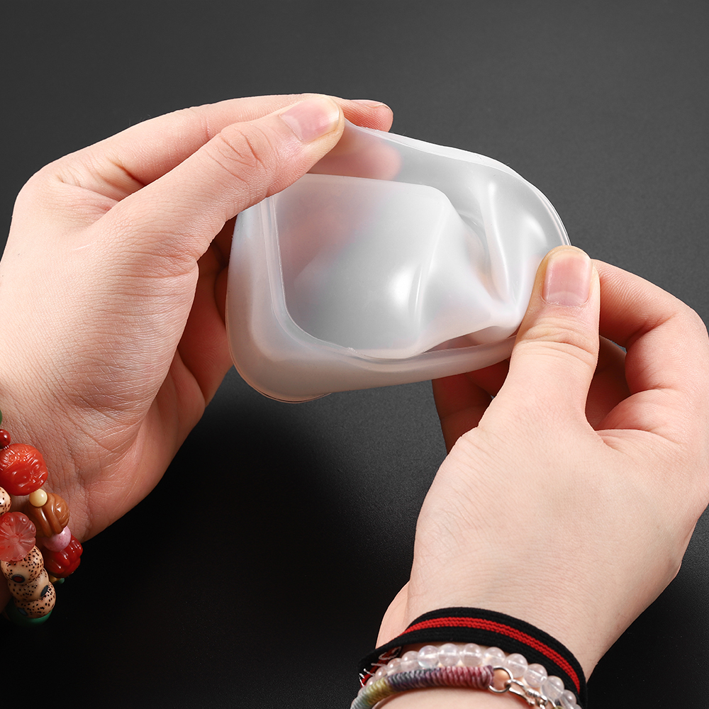 Silicone Epoxy Resin Coaster Mold, Quadrado, Coração, Moldes de Fundição, Artesanato, Argila, Fazer Jóias, DIY Acessórios, 1Pc