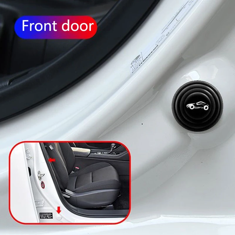 10/20 pz auto porta silicone antiurto pad universale tronco isolamento acustico ispessimento cuscino adesivi guarnizioni antigraffio